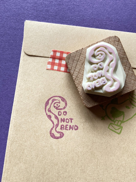 Please Do Not Bend Snake Stamp