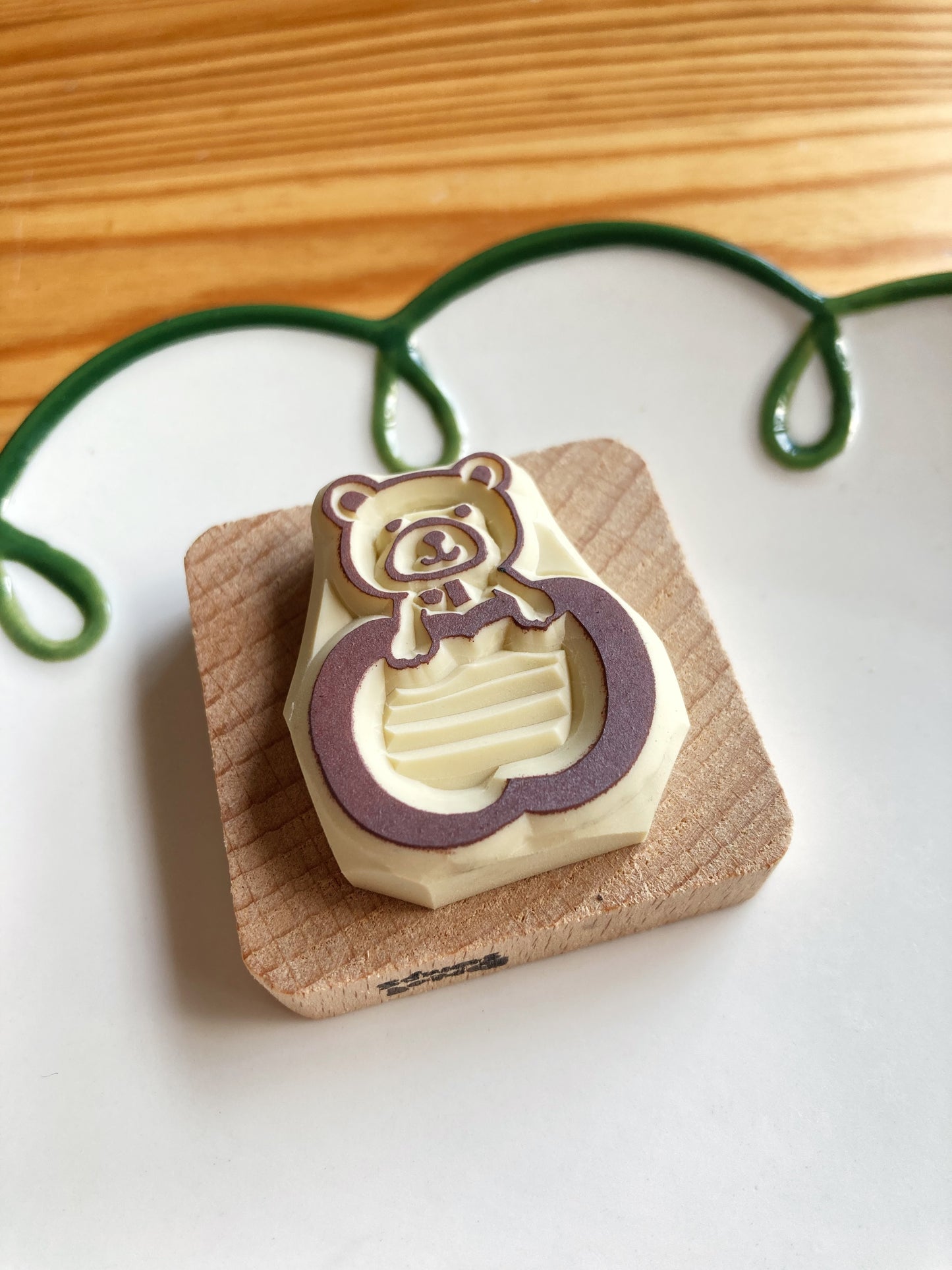 Apple Bear Memo Stamp