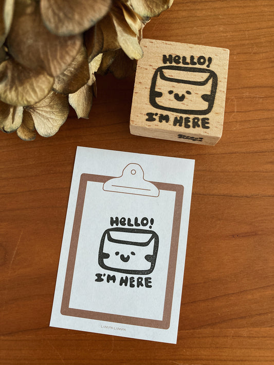 Hello I'm Here Mail Stamp