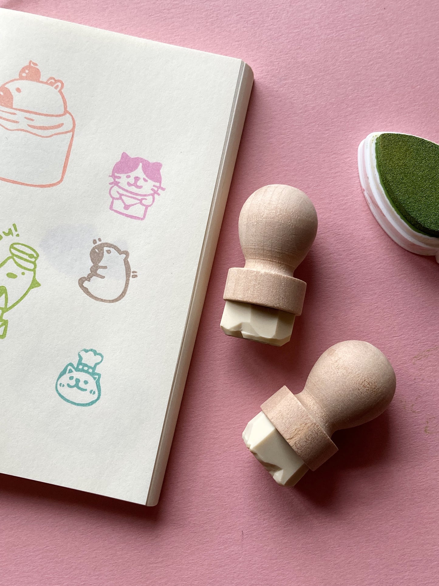 Mini Capybara Rubber Stamp