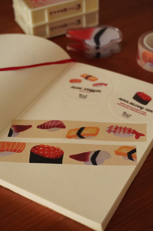 Sushi Snuggle Washi Tape