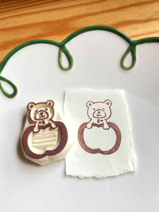 Apple Bear Memo Stamp