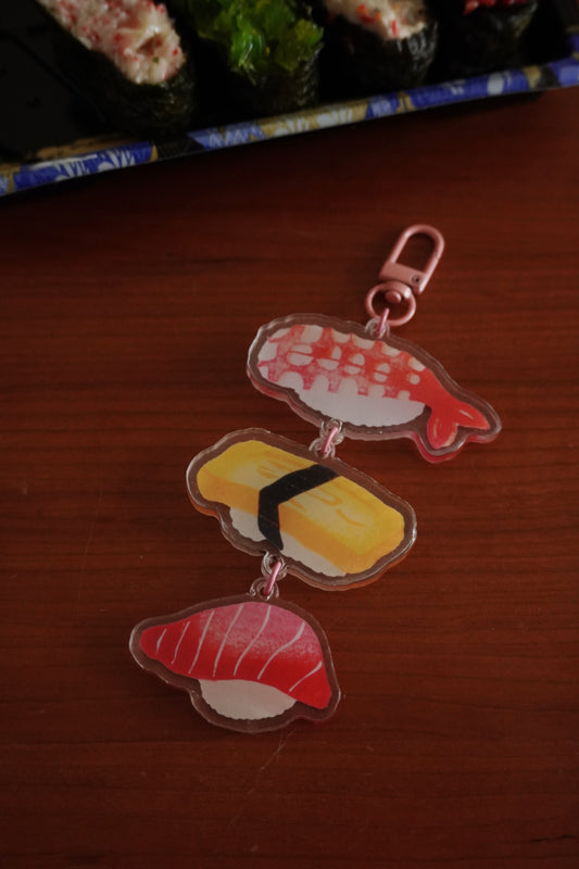 Ebi Tamago Sushi Snuggle Keyring