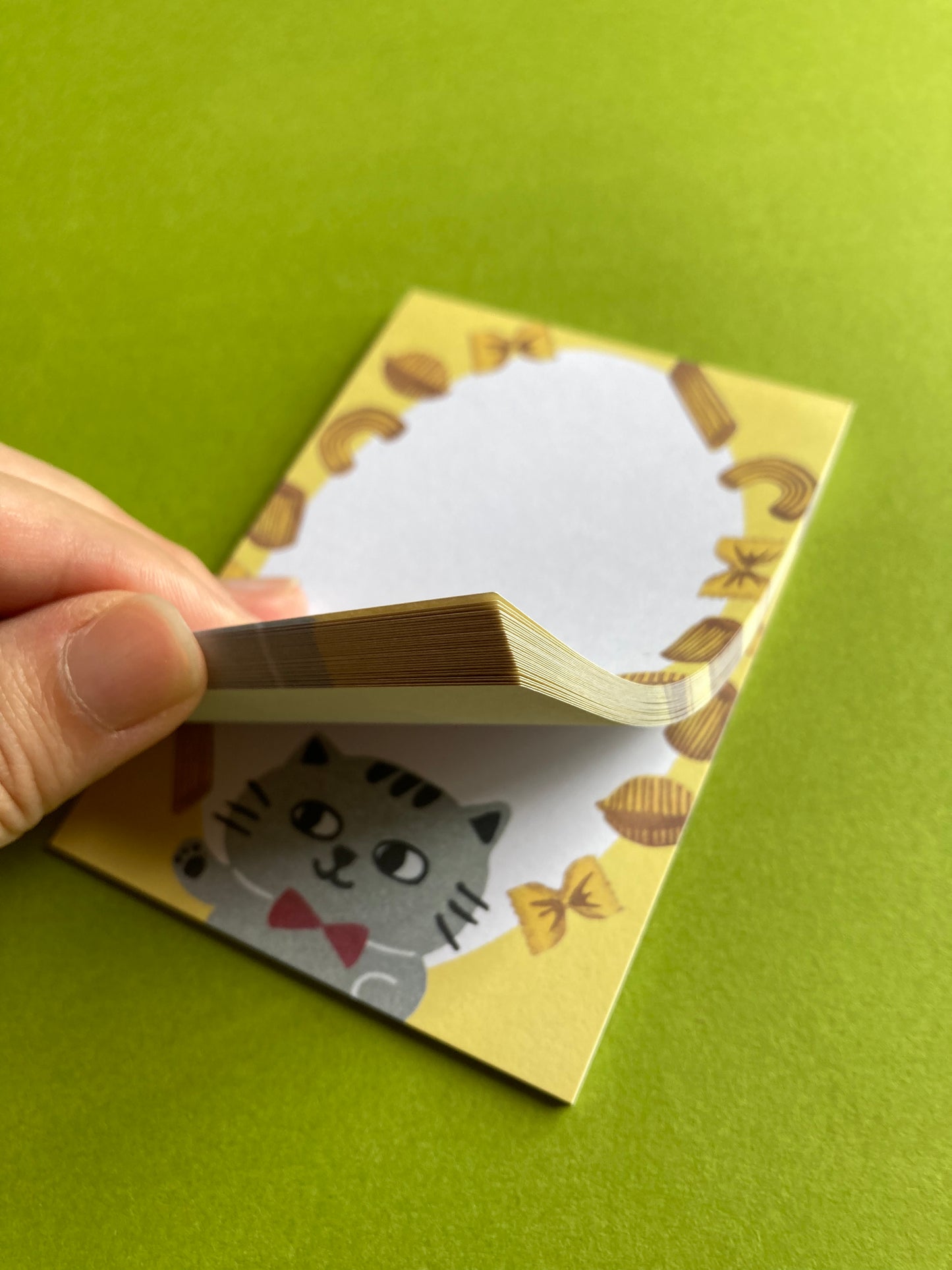 Cats Pasta Memo Pad